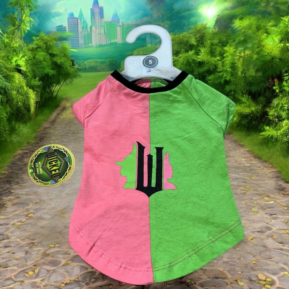 Wicked Dog Shirt Size Small NWT Pet Puppy Gift Pink Green